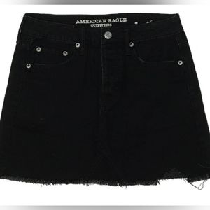 ⭐AE Black Denim Mini Skirt Sz 6